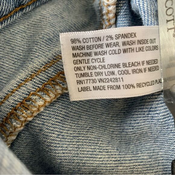 Distressed Denim Overalls Size L - Picture 7 of 8